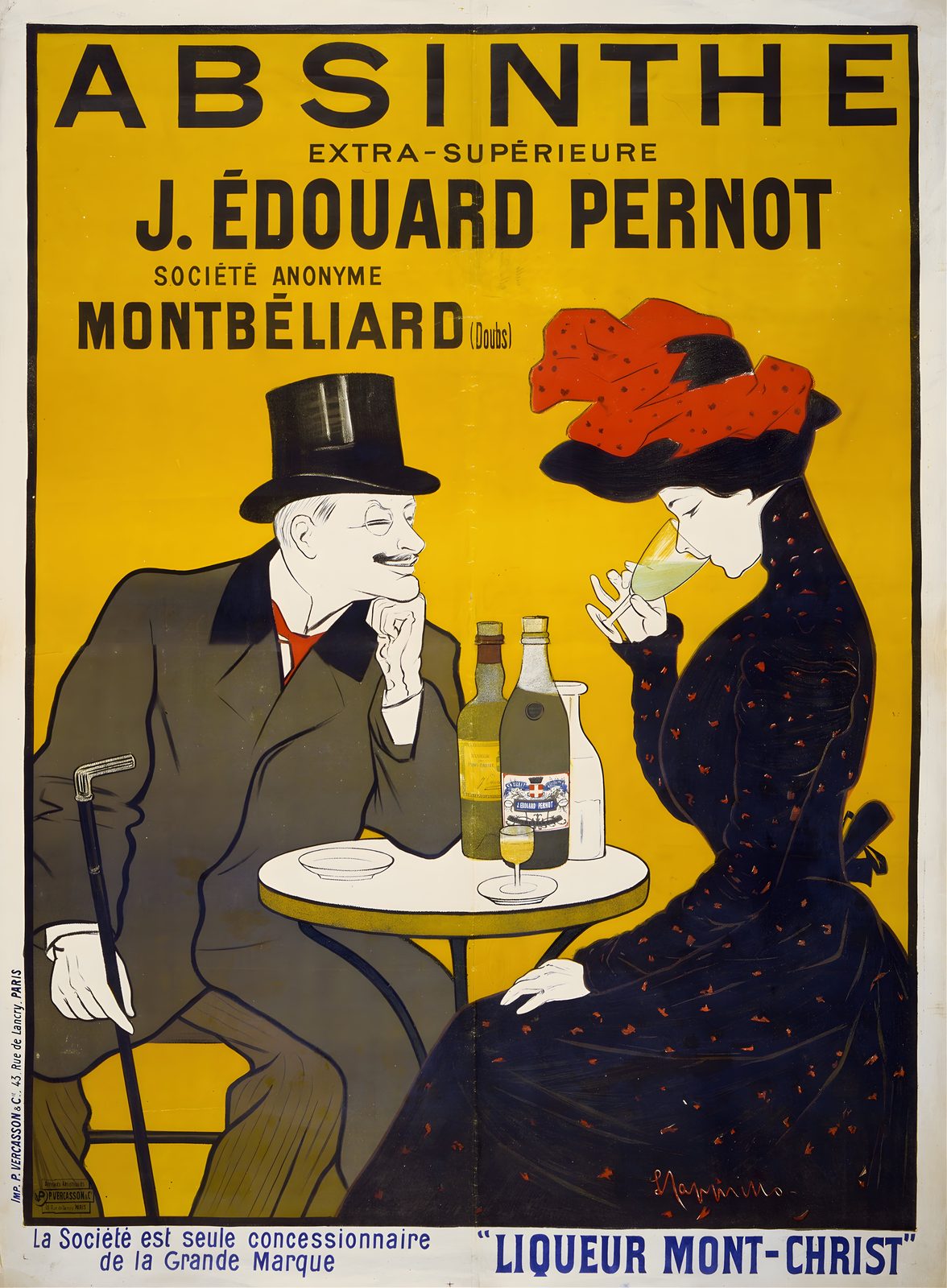 Absinthe J. Édouard Pernot (c. 1901) — vintage Belle Époque poster, fine art giclée print