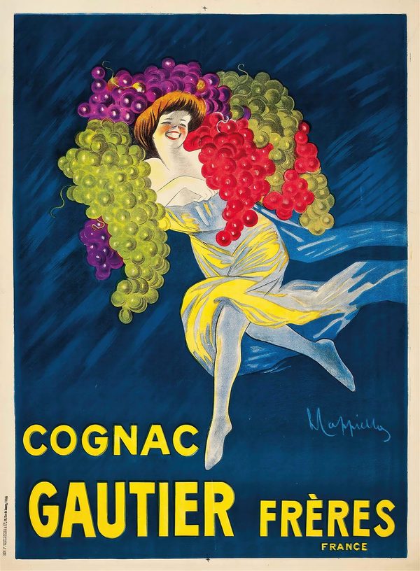 Cognac Gautier Frères (c. 1907) — vintage Belle Époque poster by Gautier Frères, Aigre, fine art giclée print