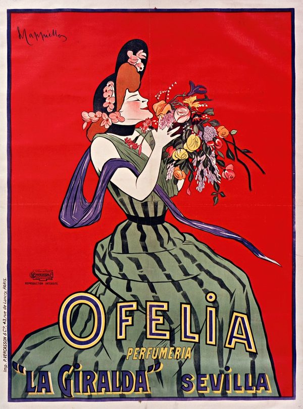 Ofelia Perfumeria (c. 1909) — vintage Belle Époque poster by Ofelia Perfumeria "La Giralda", Sevilla, fine art giclée print