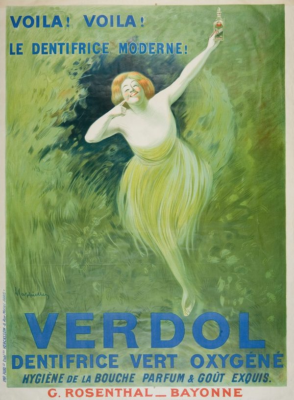 Verdol Dentifrice (1911) — vintage Belle Époque poster by G. Rosenthal, Bayonne, fine art giclée print