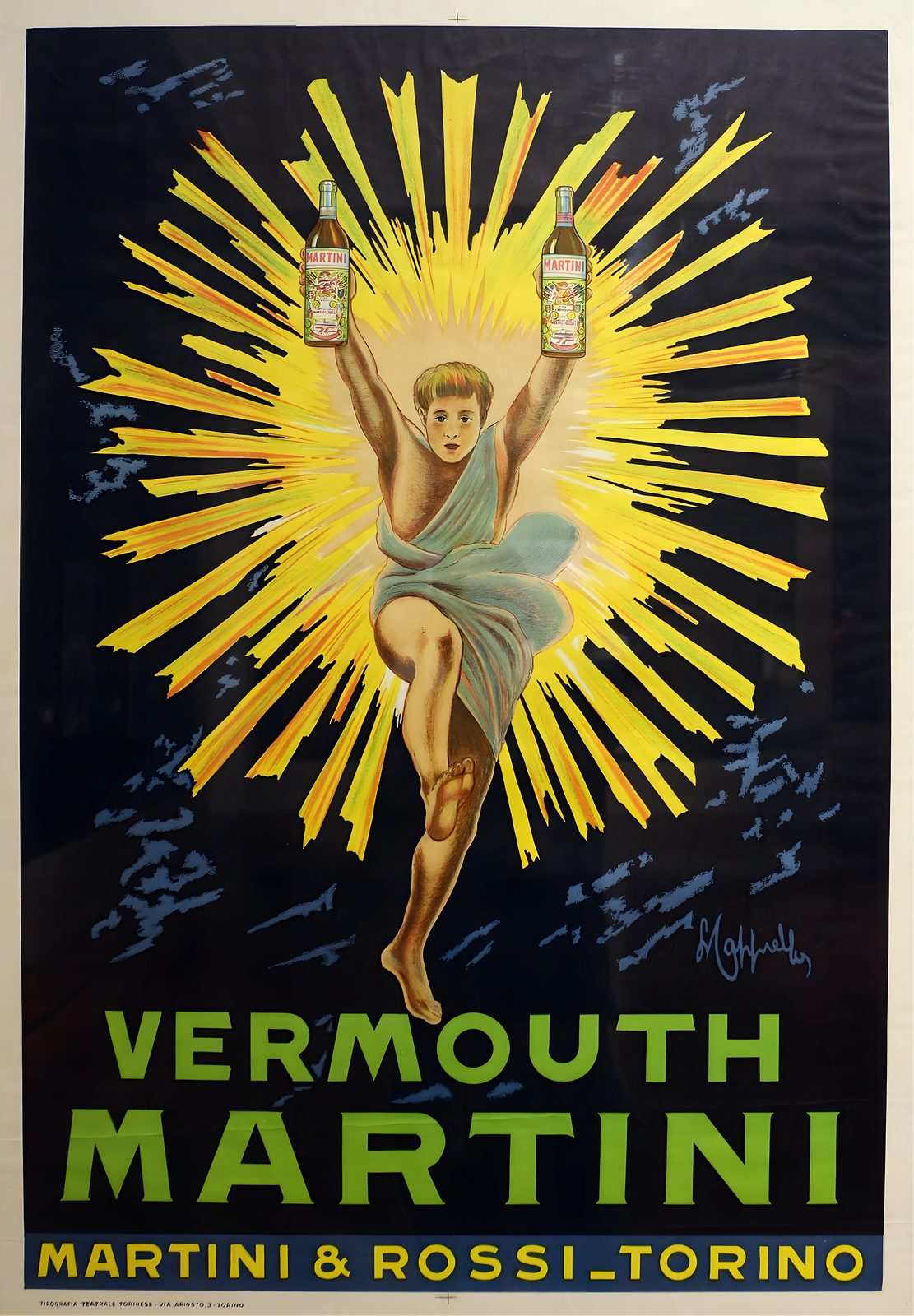Vermouth Martini (1901) — vintage Belle Époque poster, fine art giclée print